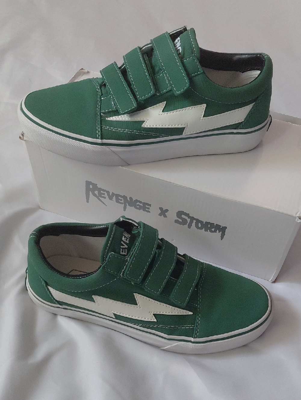 Revenge X Storm Green Velcro Sneaker Size 7